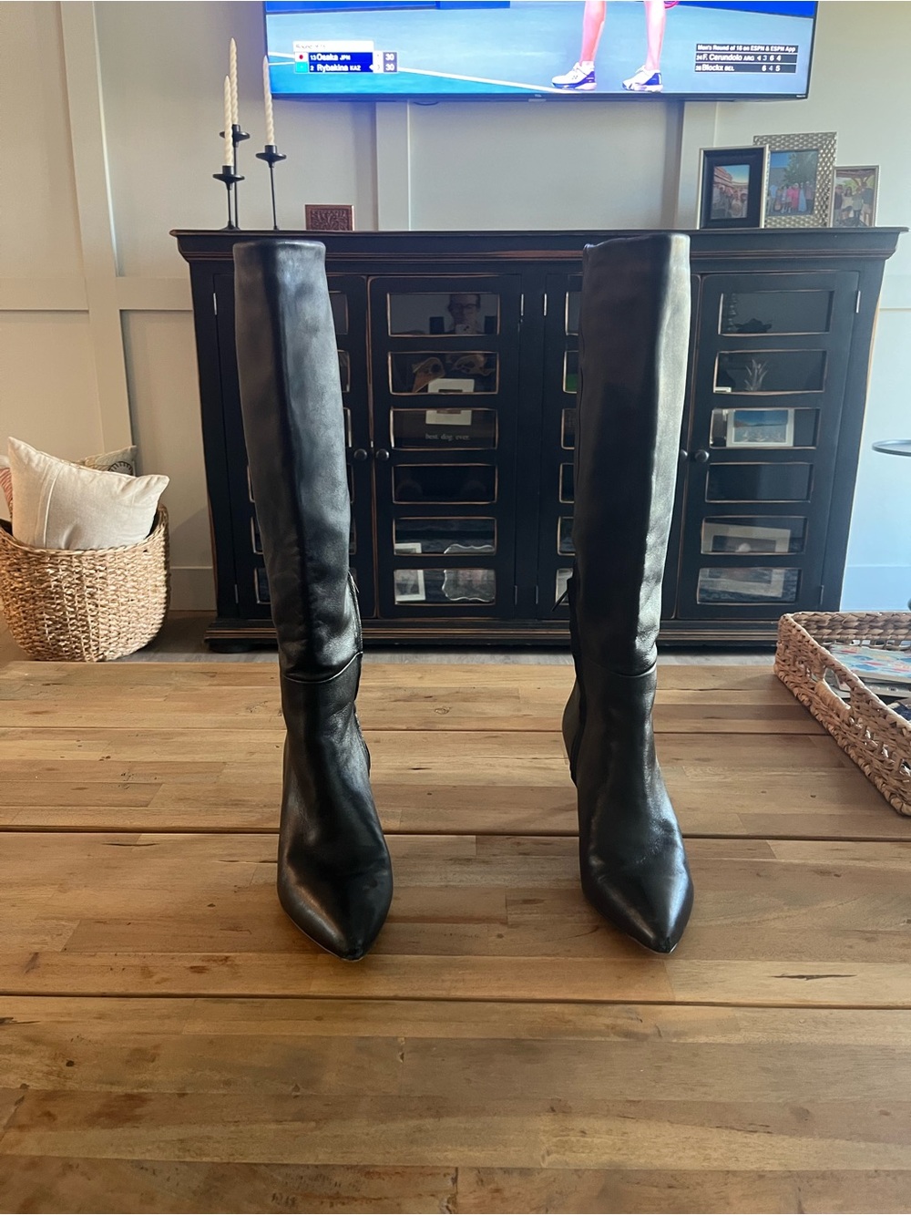 Sam Edelman Black Knee-High Women's Boots